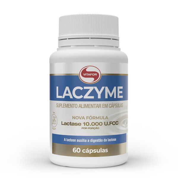 LACZYME®: Enzima lactase 60 Cápsulas