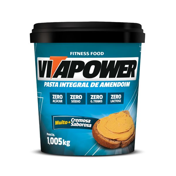 VITAPOWER®: Pasta de Amendoim Integral Tradicional 1005g Pasta de Amendoim Integral Tradicional 1.005g - Vitapower