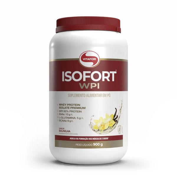 ISOFORT® WPI: Whey Protein Isolado Sabor Baunilha 900g