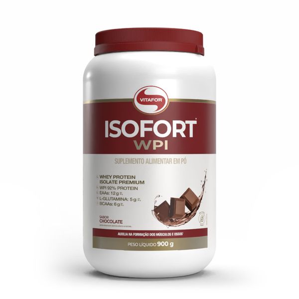 ISOFORT® WPI: Whey Protein Isolado Sabor Chocolate 900g
