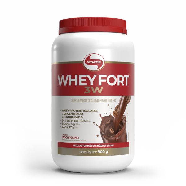 WHEY FORT® 3W Sabor Mochaccino 900g