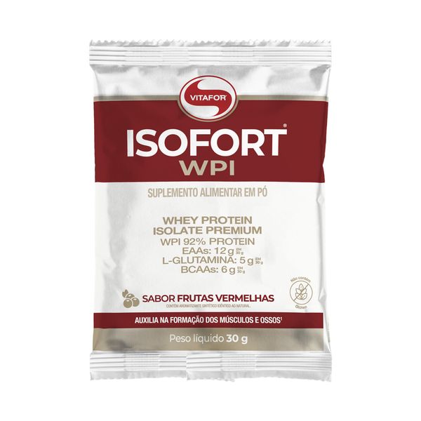 ISOFORT® WPI Sabor Frutas Vermelhas Sachê Unitário 30g