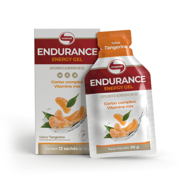 ENDURANCE ENERGY GEL Sabor Tangerina 12 Sachês 30g