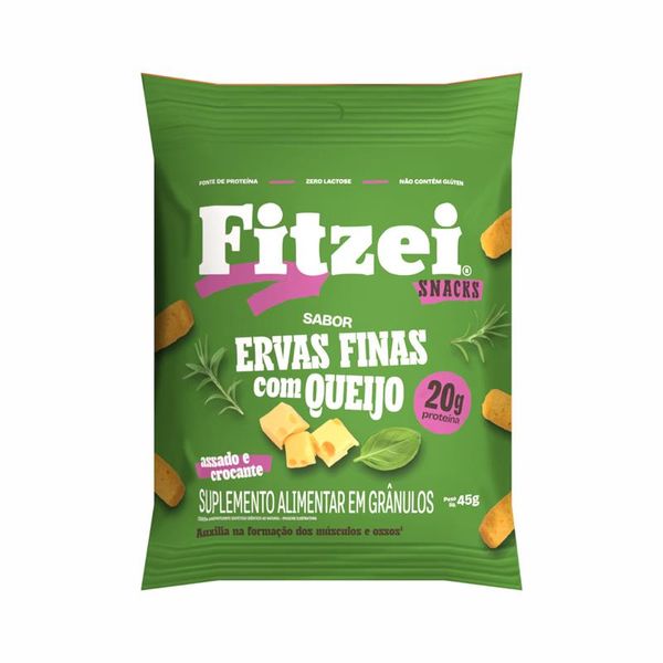 FITZEI® SNACKS PROTEICOS – 45g Ervas finas com queijo