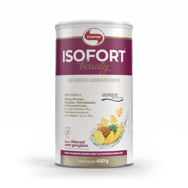 ISOFORT® BEAUTY Sabor Abacaxi c/ Gengibre 450g
