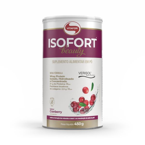 ISOFORT® BEAUTY Sabor Cranberry 450g