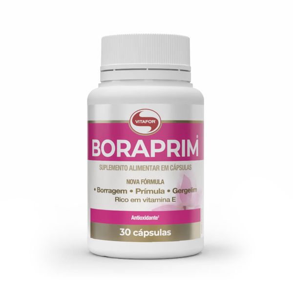 BORAPRIM®: Mix de óleos de prímula, borragem e gergelim 30 Cápsulas